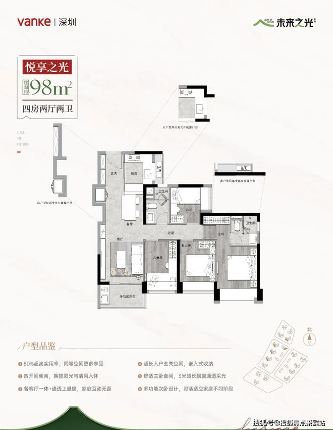 开云网址万科未来之光2024(最新)楼盘简介-房价-户型-交房-配套-学校(图5)