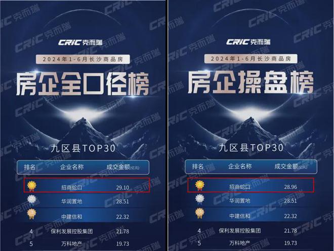 招商蛇口：荣获2024年上半年长沙城市销售TOP1(图2)