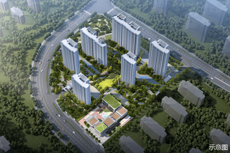 2024西安绿城桂雨听澜楼盘建面约125-138㎡学校位置、配套装修效果图