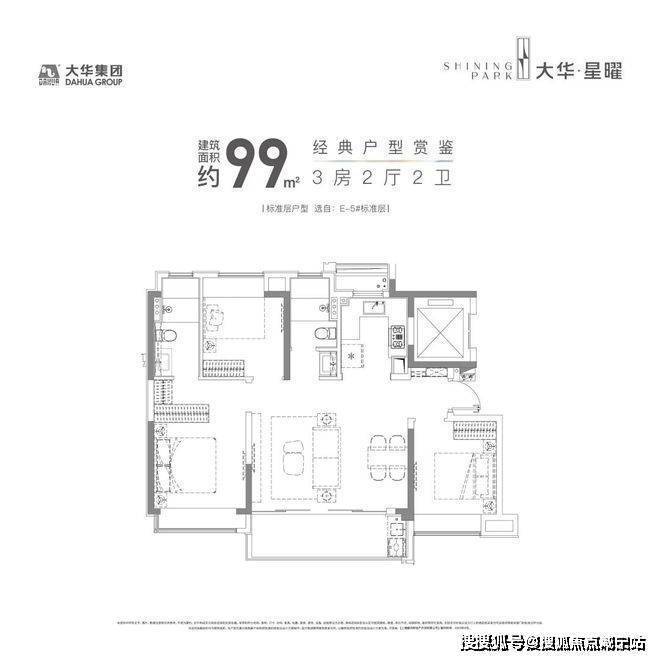 大华星曜(大华星曜)2024年户型详情-交付精装修-容积率-区域环境(图6)