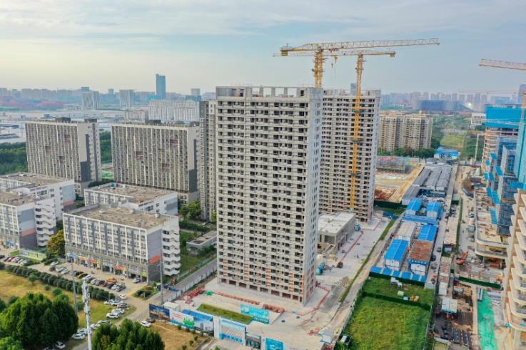 合肥高新区TG5-2保障性租赁住房顺利封顶预计明年年底交付(图2)