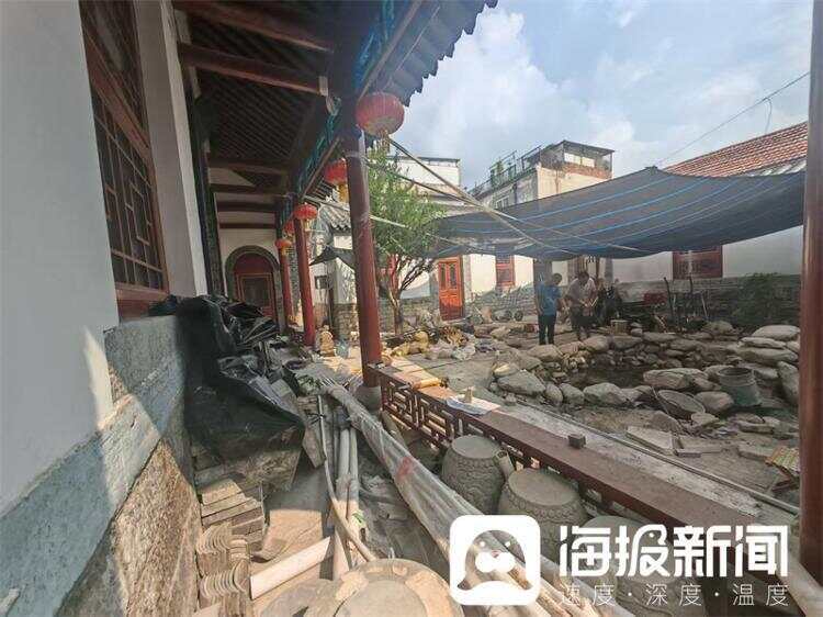 济南400年四合院3500万起拍为了卖个好价钱正在装修(图1)