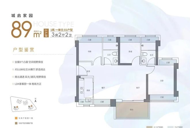 深圳龙岗平湖：远洋城首付99万95%实用率+多飘窗+双面宽阳台(图6)