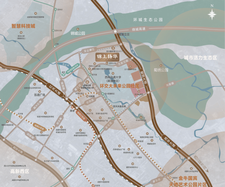 西35环【蜀都万科锦上扬华】98-143㎡户型_最新价格_购房优惠_售楼处电话(图6)