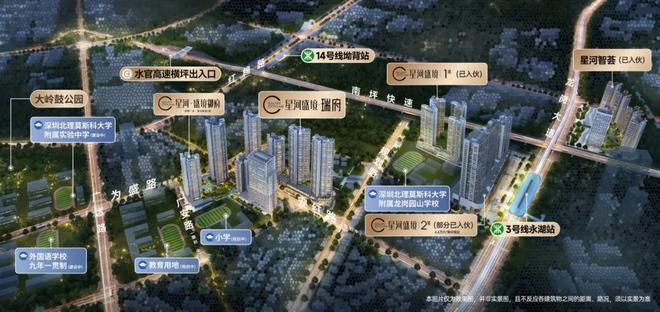 龙岗星河盛境瑞府287万起首付13万上车三房！(图9)