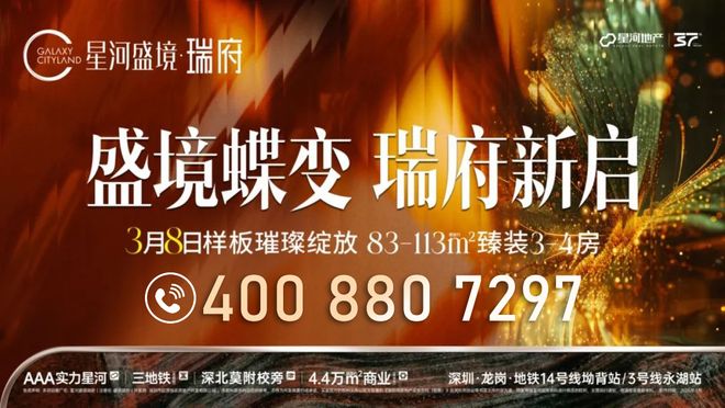 龙岗横岗TOP红盘【星河盛境瑞府】建约94−144㎡臻装3(图15)